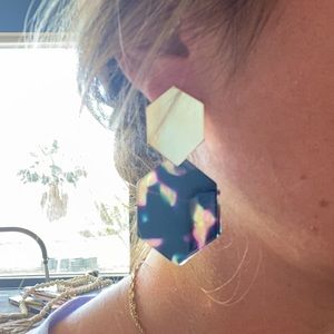Gold & Tortoise Shell Earrings